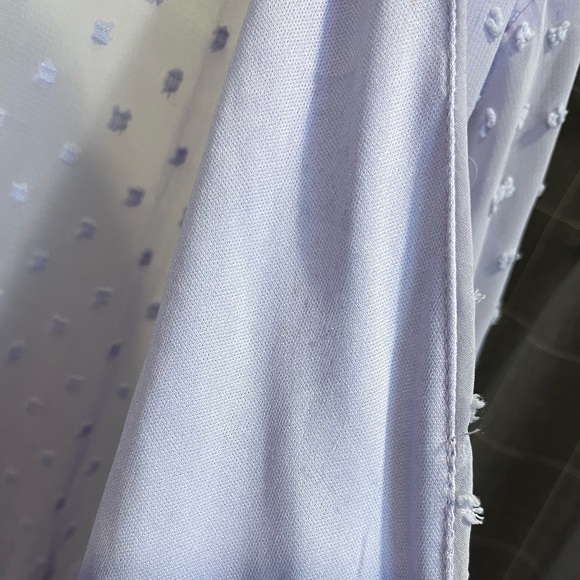 Plus Dobby Chiffon Wide Sleeve Dress - Picture 12 of 12